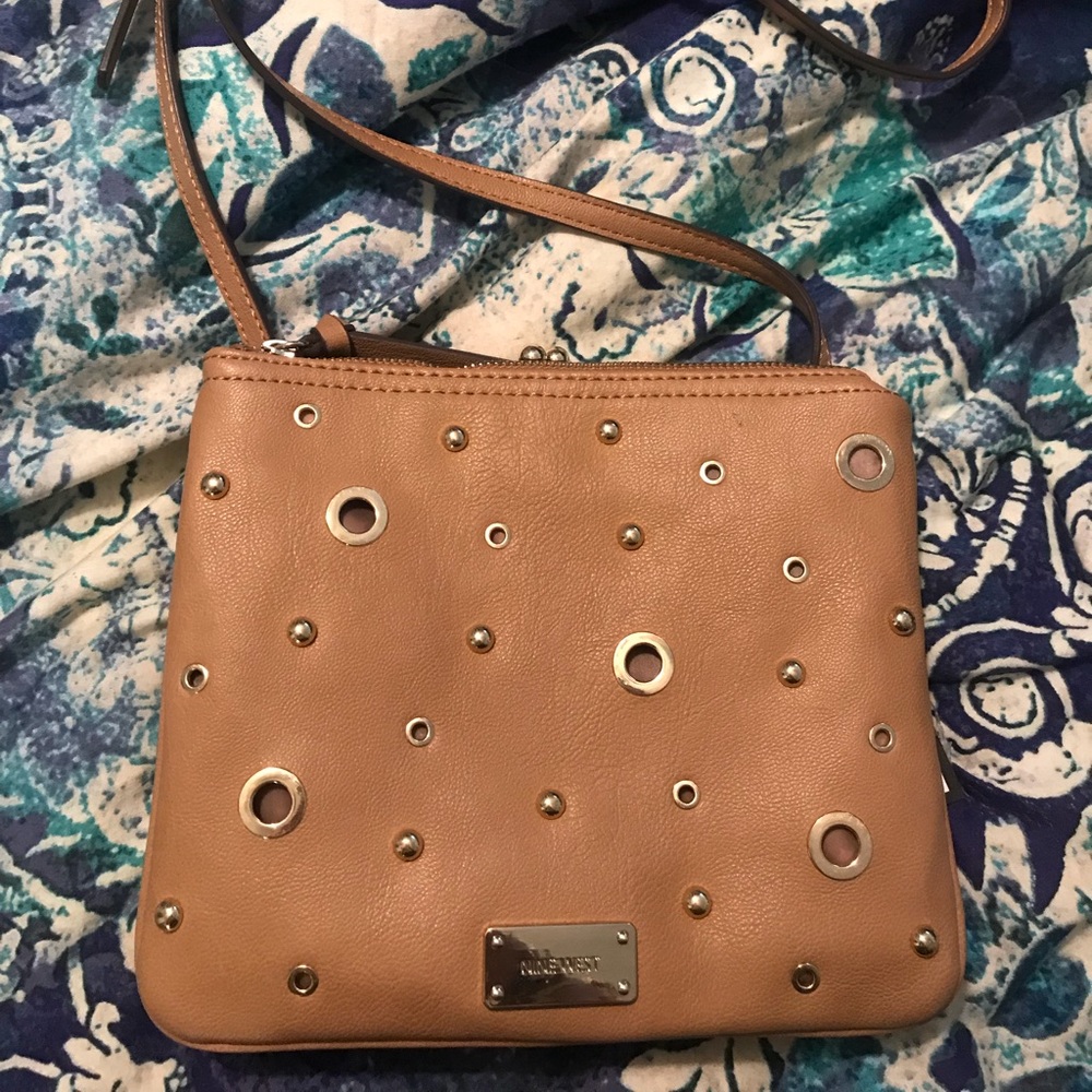 Nine West tan crossbody bag